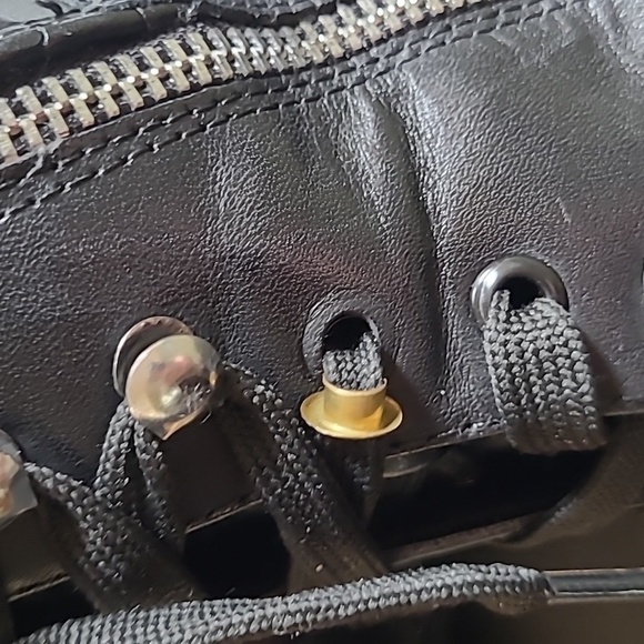 Blondo Mady Black Leather Waterproof Lace-Up Side Zip Combat Boots - Size 8 - Picture 15 of 16